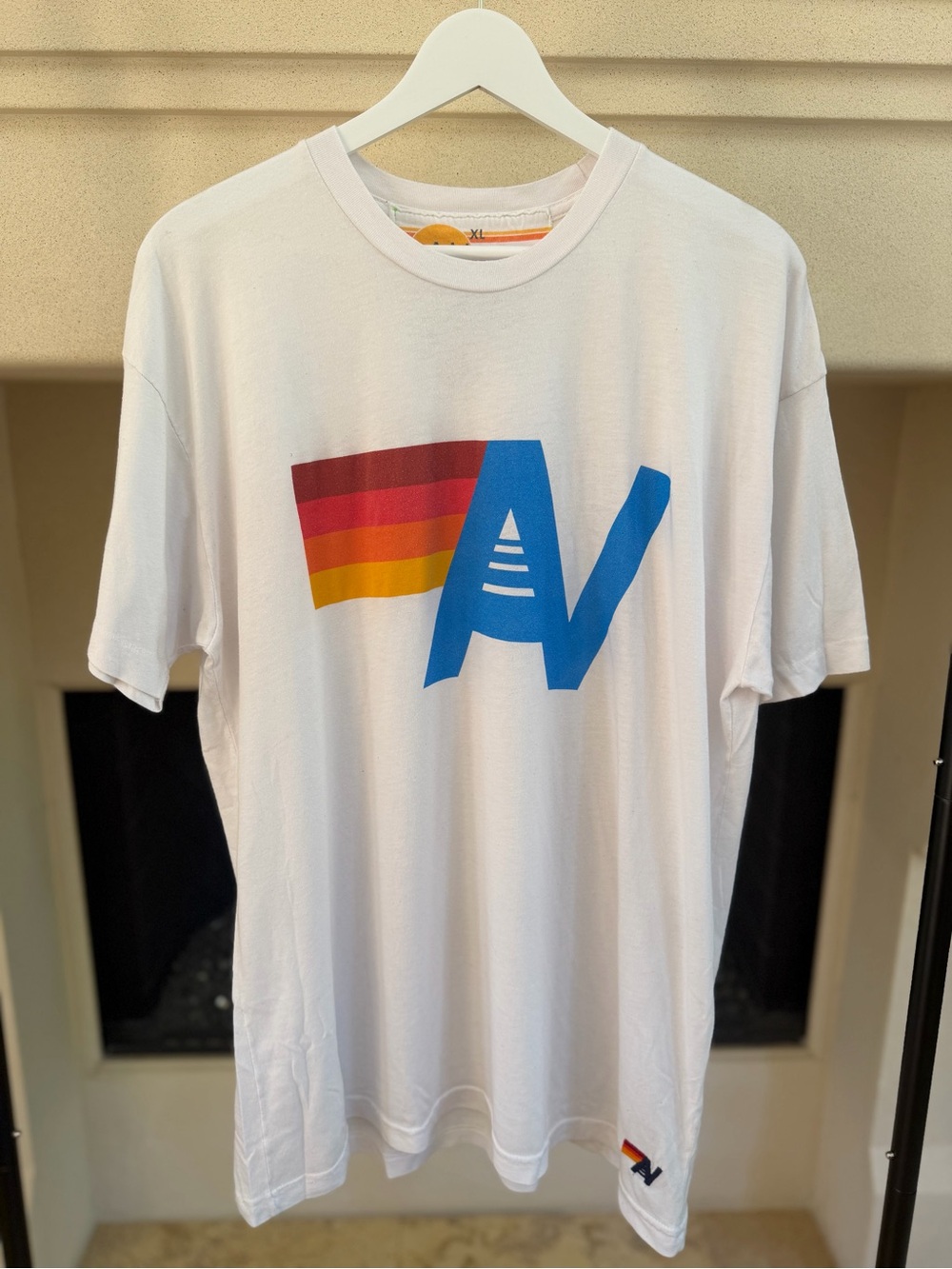 Aviator Nation White Logo Tee